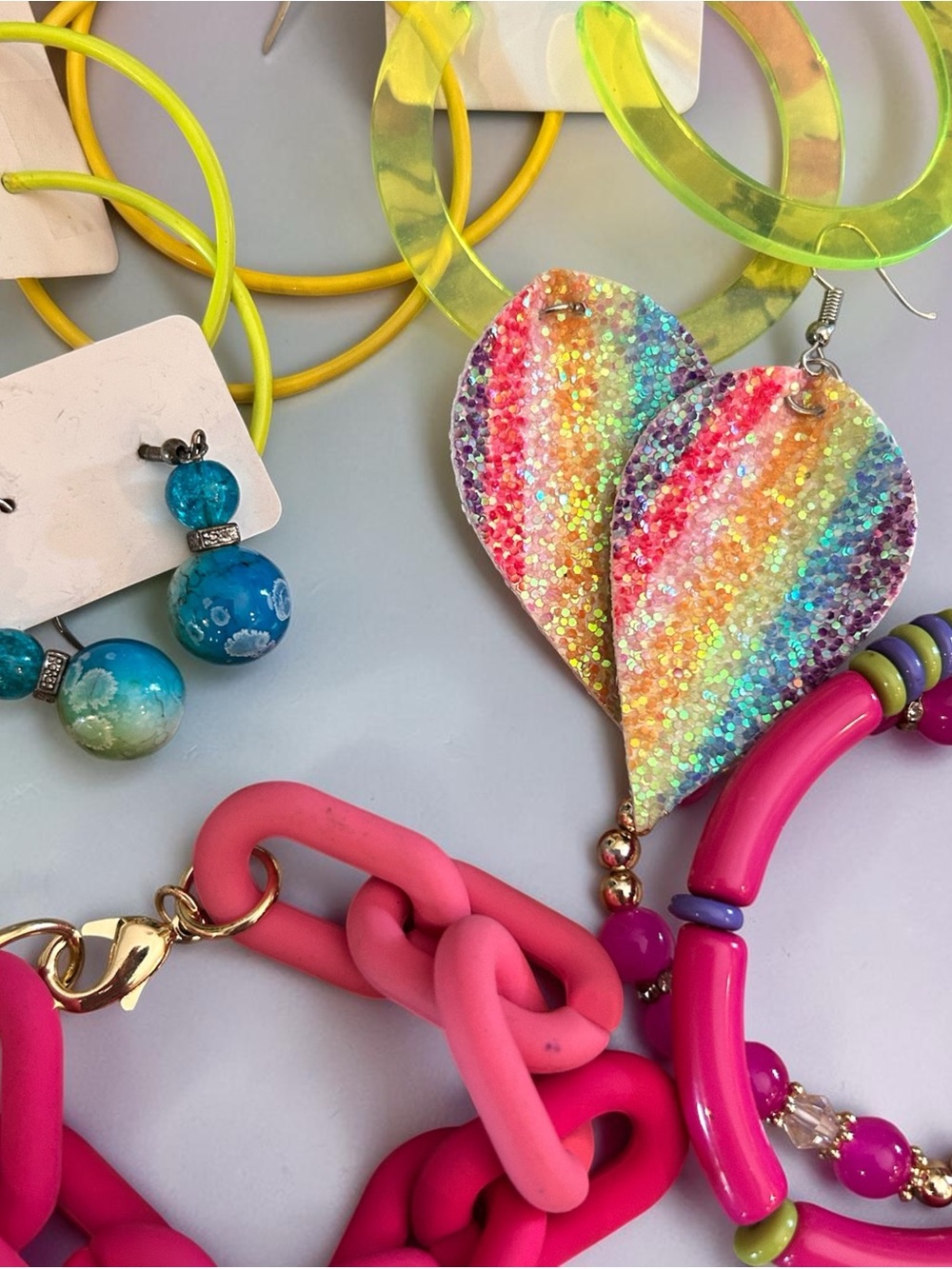 1980’s Neon & Bright Colored Jewelry Bundle - Picture 3 of 4